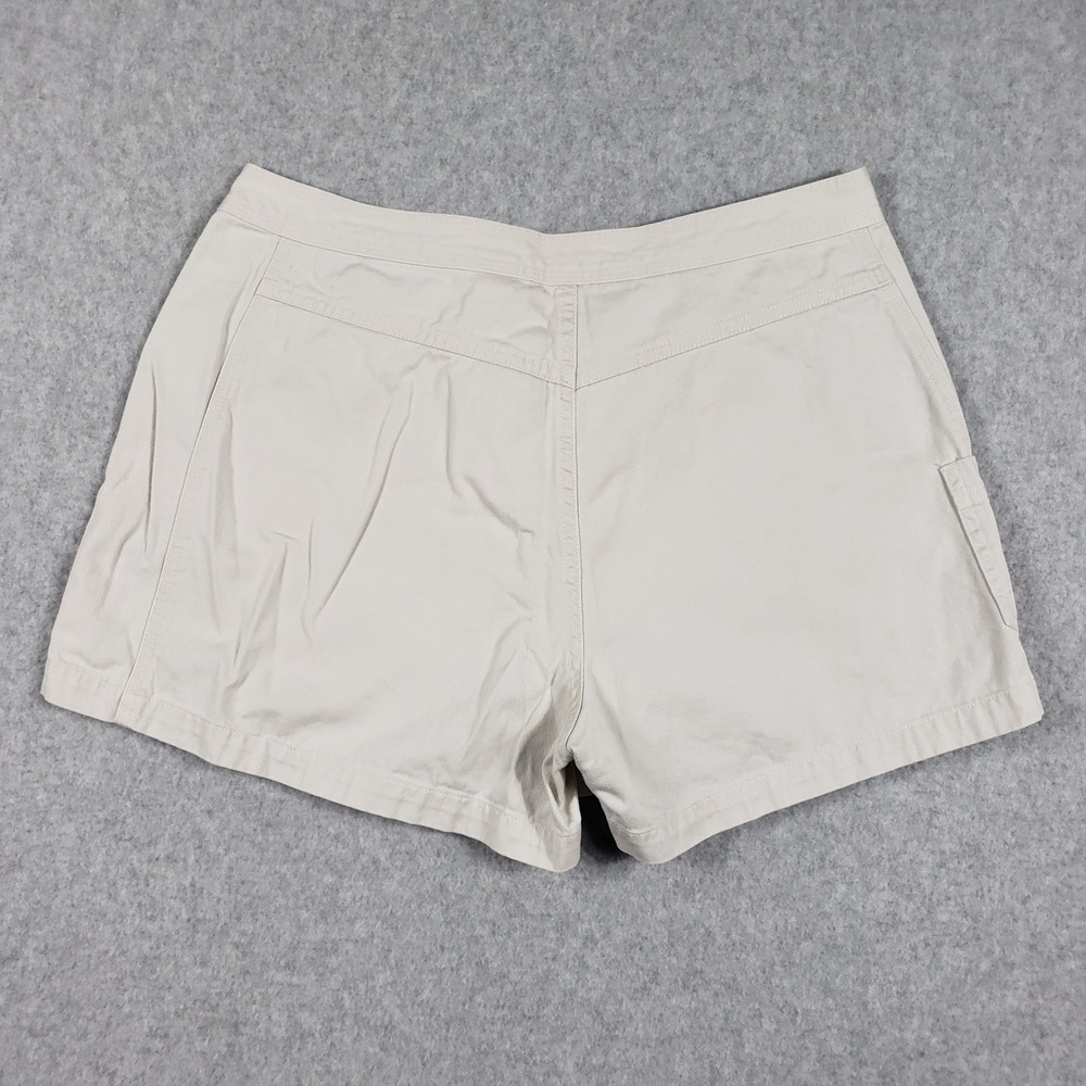 Old Navy Womens Shorts Cargo Khaki Size 6 Beige‎ Floral Embroidered Y2K Vintage - Picture 2 of 8